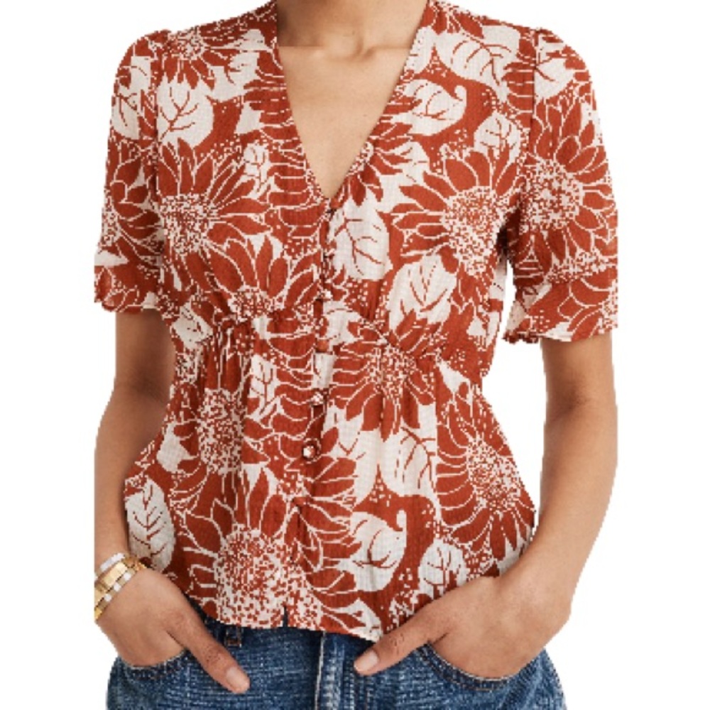 Madewell Sunflower Top size 10